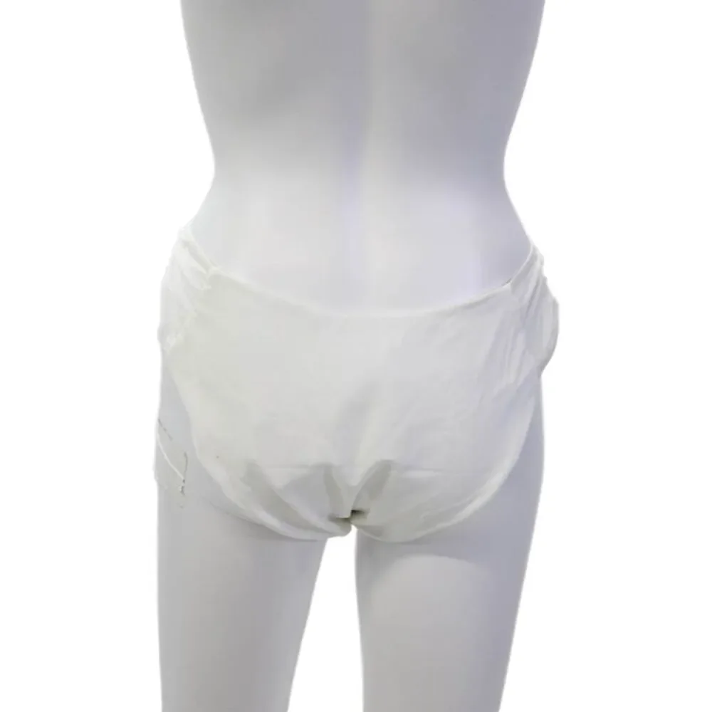 Jonathan Simkhai Swim Womens Swimwear Pull-On Bikini Bottom White Size L